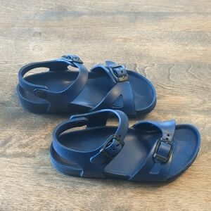 Kids Birkenstock Rio EVA Navy Blue Open Toe Sandals Size 11